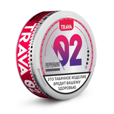 Жевательный табак TRAVA STRONG "PEPPERMINT"
